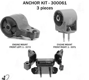 Juego de Soporte de Motor Anchor 300061