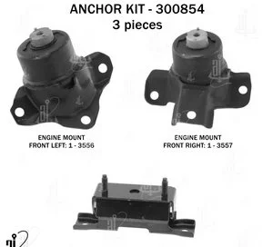 Juego de Soporte de Motor Anchor 300854