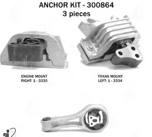 Kit de Soporte de Motor Anchor 300864