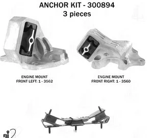 Kit de Soporte de Motor Anchor 300894