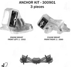 Kit de Soporte de Motor Anchor 300901