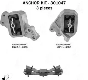 Juego de Soporte de Motor Anchor 301047
