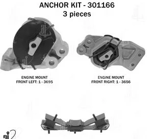 Kit de Soporte de Motor Anchor 301166