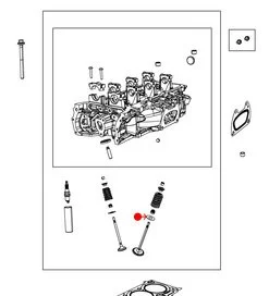 Resorte de Válvula Asiento Mopar 5184167AB