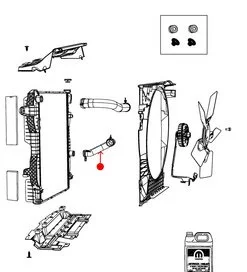 Manguera de Radiador Mopar 55056955AA