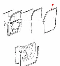 Sello / Empaque de Puerta Mopar 55395274AW
