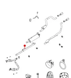 Tubo / Resonador Mopar 55398267AF
