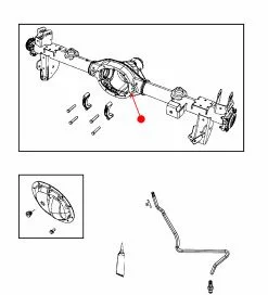 Tapón de tapa de Diferencial Mopar 68048835AA