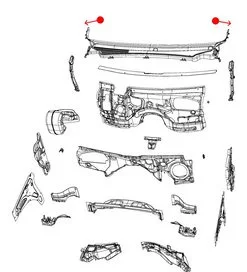 Panel de Capucha Mopar 68260207AC