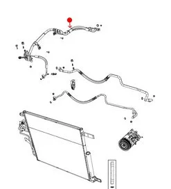 Manguera / Línea de Refrigerante de Aire Acondicionado Mopar 68277009AC