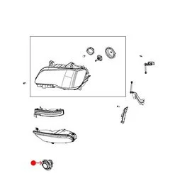 Ensamblaje de Lámpara de Manejo / Antiniebla Mopar 68425774AA