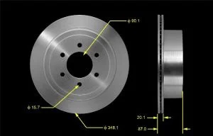 Rotor Bendix PRT5521