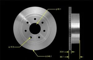 Disco de Freno Bendix PRT5522