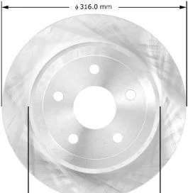 Disco de Freno Bendix PRT5726