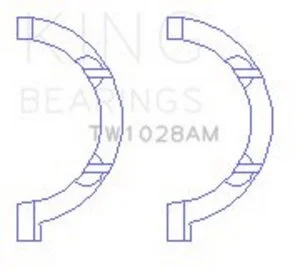 Cigüeñal Golilla de Empuje King Engine Bearings TW1028AM