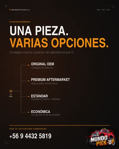 Una pieza, varias opciones